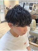 メンズパーマ 波巻きパーマ 横浜 横浜駅