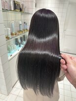 ロンドルーチェ 心斎橋(Lond luce)&nbsp;ダークアッシュ/ミディアムレイヤーカット［髪質改善/縮毛矯正］