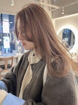 キャンバス バイ ネオリーブ 横浜西口(Canvas by neo.)&nbsp;ロングレイヤー ハーフブリーチ ミルクティーベージュ 横浜