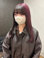 ルル(LuLu by KENJE)&nbsp;逆インナーカラー【藤沢/本鵠沼/ヘッドスパ/白髪ぼかし/艶髪】