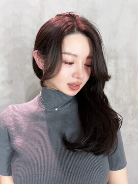 アルバム 銀座(ALBUM GINZA) ロング顔周りレイヤーくびれヘアおくれ毛_F0330