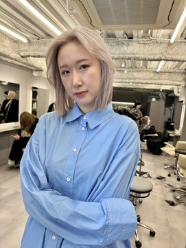 ロテ 名古屋 名駅店(Lote.) イメチェン/ホワイトブロンド/外ハネボブ/美髪/名古屋