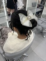 【新宿駅/新宿三丁目/ヘアセット/アップシニヨン】