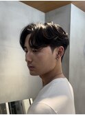 センターパート×曲がる縮毛矯正