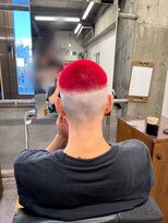 タメ(tame-)&nbsp;サーフカール/フェザーパーマ/ブルーブラック【都賀/メンズ】