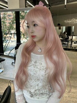 ペレ アネックス 大阪梅田茶屋町店(PELE ANNEX) くびれヘア/アプリコットオレンジ/夏のヘアアレンジ/梅田