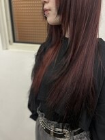 ノチ(Noci)&nbsp;レイヤーカット/裾カラー/ワインレッド