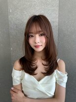 ロンド ルージュ 銀座店(Lond rouge)&nbsp;暗めカラー/レイヤーカット/マロンベージュ/くすみベージュ/銀座