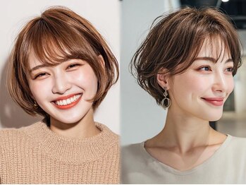 テラス 銀座(terrace)の写真/“小顔効果×トレンド”を叶えるカットが大人気♪mm単位までこだわるカットで、理想のスタイルが叶う☆