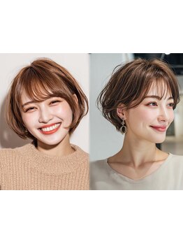 “小顔効果×トレンド”を叶えるカットが大人気♪mm単位までこだわるカットで、理想のスタイルが叶う☆
