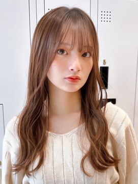 セイドット リー(Say. Ree) Say.ロングレイヤーオリーブグレーアッシュブロンド表参道青山