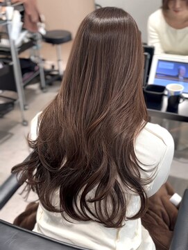 リス バイ ソヨン(Lis by SOYON) 韓国風ザクザクレイヤーカット/透明感カラー/グレージュ/ロング