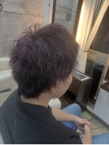 ヘアーメイクフィールヒルズ(FEEL HILLS)&nbsp;ツイストパーマ×ピンクラベンダー