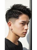 越谷/波巻きツイストスパイラル×ニュアンスパーマ/リバース