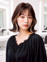 ルービック 高槻(Rubik's) 大人かわいい外ハネミディアム×透明感カラー