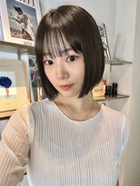 ザ スリック(THE SLICK)&nbsp;ブラウンボブ×髪質改善×ぱっつん前髪