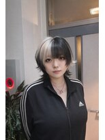 イリス 心斎橋(.elice)&nbsp;ウルフカット、デザインカラー