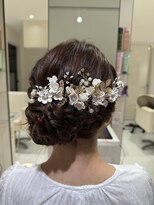 エラン トウキョウ 学芸大学店(elan tokyo) 編み込みシニヨン×上品ヘアアレンジ