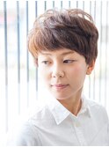 マッシュショートパーマ可愛いくびれヘア