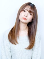 ネオリーブアオバ 高田馬場店(Neolive aoba) グレージュカラーで作るストレート♪酸熱トリートメントが◎