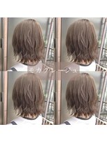 ネクストハラジュク(NEXT HARAJUKU)&nbsp;★ホワイトグレージュミニウルフデジタルパーマチェリーブラウン