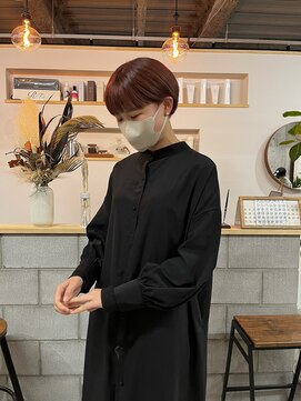 空 ハンサムショート_ピンクブラウン