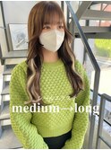 20代30代大人可愛いエクステホワイトベージュイヤリングカラー