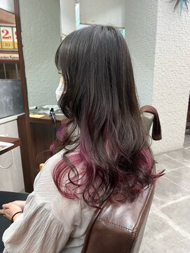 プライマル 稲毛店(PRIMAL) イメチェンチェリーブラウンフェミニンモードダークアッシュ