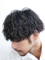 メンズパーマ波巻きスパイラルパーマツイストスパイラルパーマ
