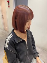 ロカ(roka)&nbsp;赤髪/ワインレッド/切りっぱなしボブ