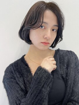 トルネード(TORNADO) 切りっぱなしボブ 美髪 似合わせ くびれボブ 暗髪 学割U24 A0405