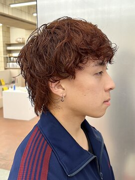 パークレーン アイス イヴェン(park lane ICI yeven) 韓国マッシュウルフオレンジブラウンシャドウパーマ　YUKI