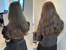 <マイクロバブル*marbb>で洗った髪は、汚れが落ち、髪内部の水分バランスが整います。[あま市/甚目寺]