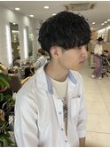 ツイスパ刈り上げマッシュ