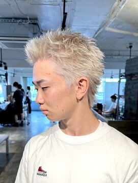 ザ オーダー(THE ORDER) ホワイトブリーチスパイキーショートメンズ短髪ヘア