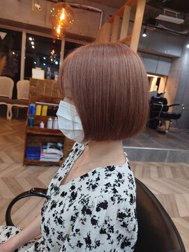 ピンク バイ アンジェリカ 瓢箪山店(PINQ by ANGELICA) #PINQ　#ぷつっとボブ　#ミニボブ