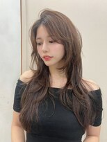 ジーナ 難波(Zina)&nbsp;髪質改善＊毛先レイヤーショコラブラウンロング＊【Zina難波】