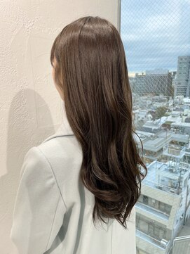 ザザアオヤマ(ZA/ZA AOYAMA) ダークグレージュロング