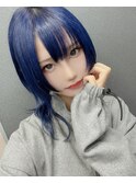 ネイビーブルージェンダーレスウルフ
