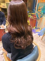 ローレンジウ(LOREN JU)&nbsp;透明感髪質改善ベージュダブルカラーミルクティーグレージュ