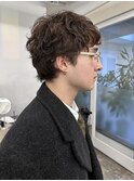 韓国マッシュスペインカールナチュラルパーマヘア