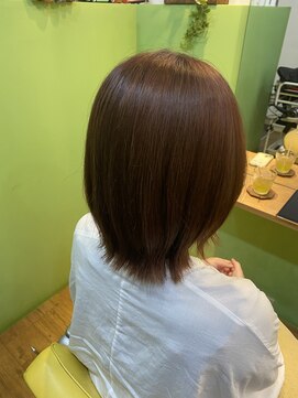 エシカル(ethical) ブリーチなし暖色カラー+システムトリートメント