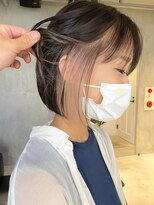 エリマ 武蔵小杉(elima) 武蔵小杉大人ショートボブくびれベージュカラー顔周りレイヤー