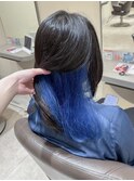 スカイブルー×インナーカラー