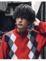 アンビシャス 久米川(ambitious) メンズマッシュウルフパーマスタイル
