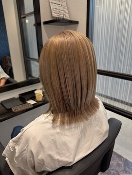 サロンドフィール 永山店(Salon de feel) シャンパンベージュ/パールベージュ/ミディアムレイヤー