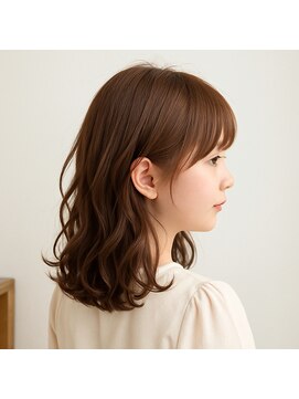 スープレックス ヘアーデザイン(SOUPREX HAIR DESIGN) セミロングデジタルパーマ　20代 30代 40代 50代 60代