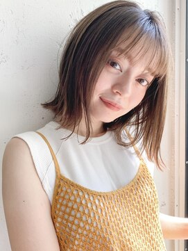 レジュアル(RESSUAL) イヤリングカラー　ボブ　大人かわいい　フェザーバング