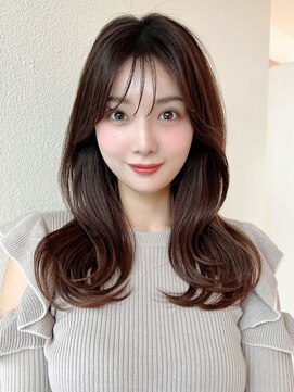 アフロート 大阪(AFLOAT) 20代小顔に見える!くびれレイヤー × チョコレートブラウン