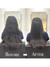 【柔らかく上品にまとまる縮毛矯正】ダメージを最小限に抑えた技術と薬剤で叶える最新髪質改善